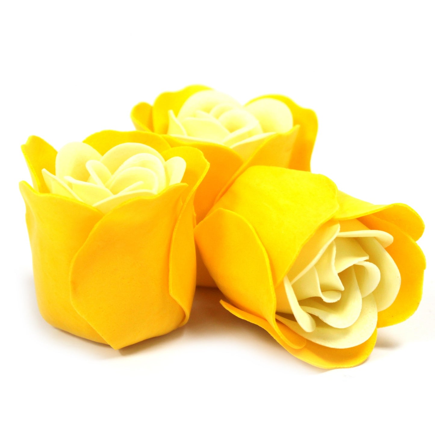Luxury Soap Flowers Heart Box - Set of 3 - Spring Roses
