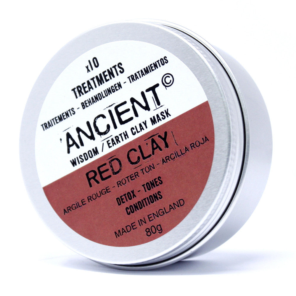 Clay Face Mask - Red Clay -Detoxifying, Toning & Conditioning - 80 g