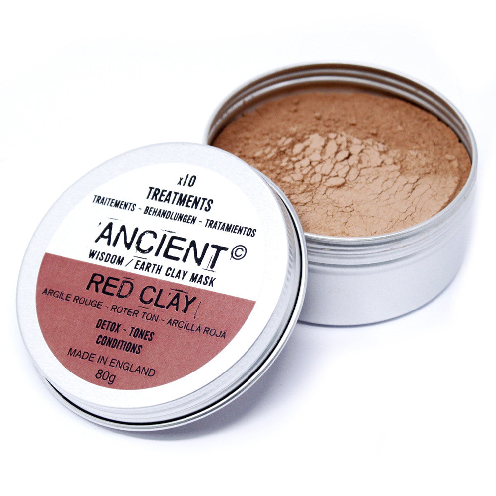 Clay Face Mask - Red Clay -Detoxifying, Toning & Conditioning - 80 g