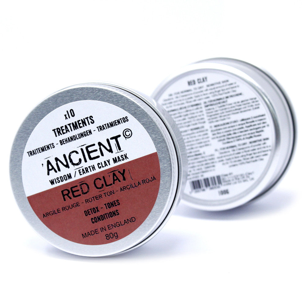 Clay Face Mask - Red Clay -Detoxifying, Toning & Conditioning - 80 g