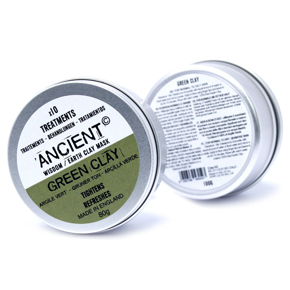 Clay Face Mask - Green Clay - Tightening & Refreshing - 80 g