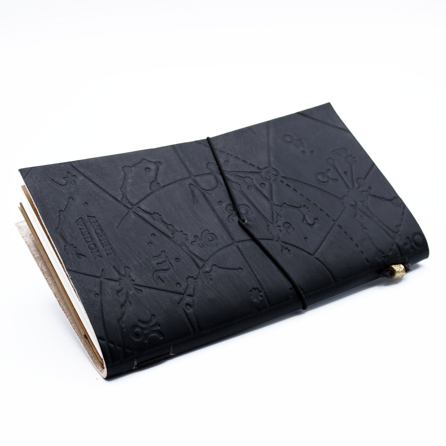 Handmade Leather Journal - My Little Black Book - Black - 80 pages