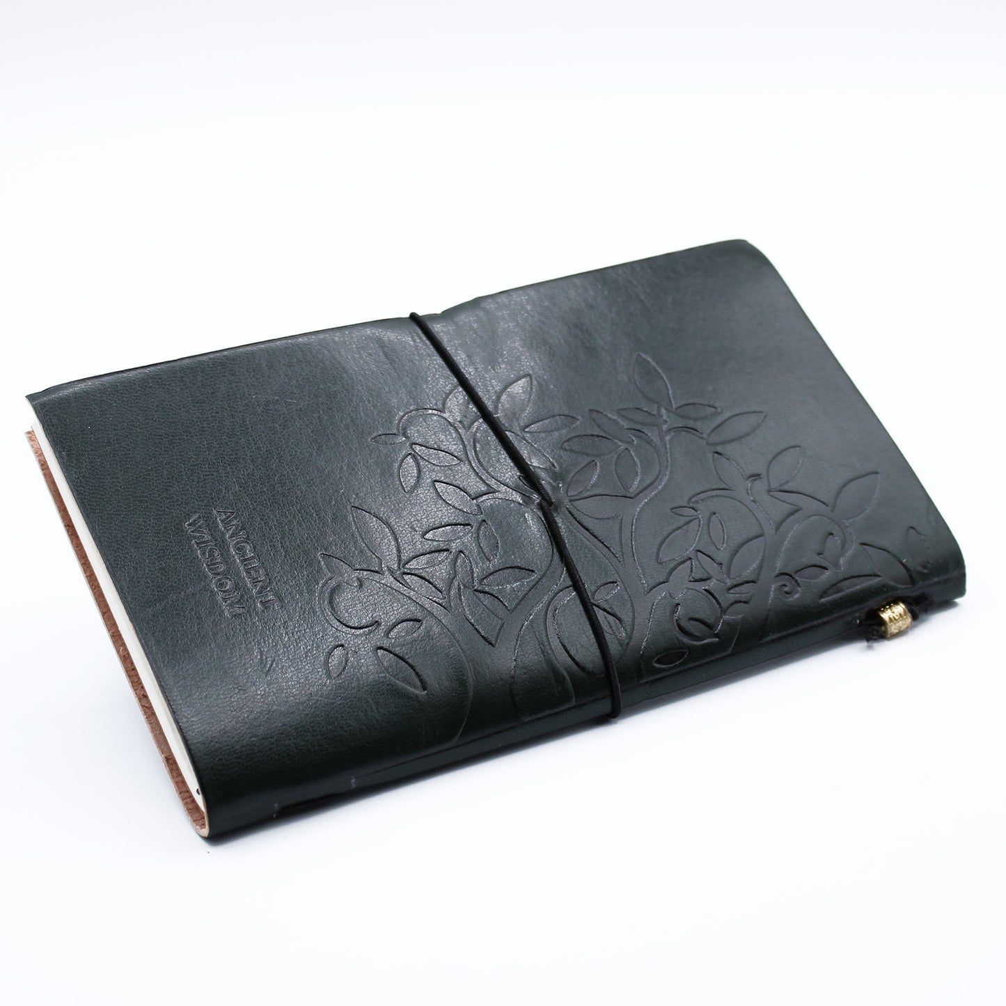 Handmade Leather Journal - Tree of Life - Green - 80 pages