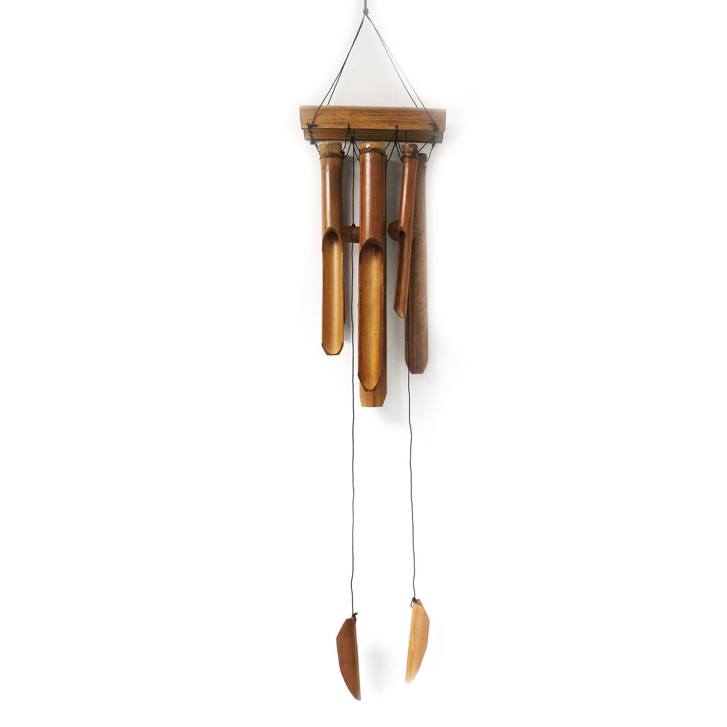 Natural Finish Bamboo Wind Chimes - 6 Large Tubes