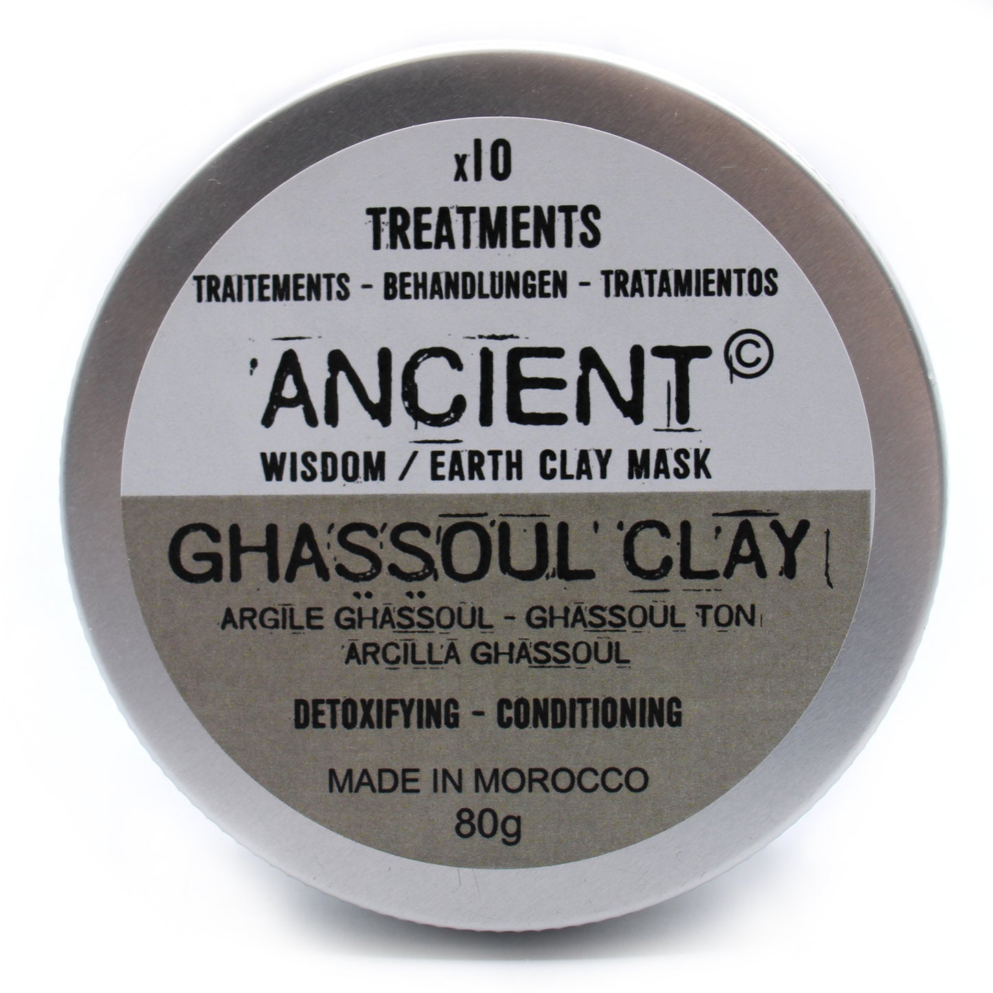 Clay Face Mask - Ghassoul Clay - Detoxifying & Conditioning - 80 g