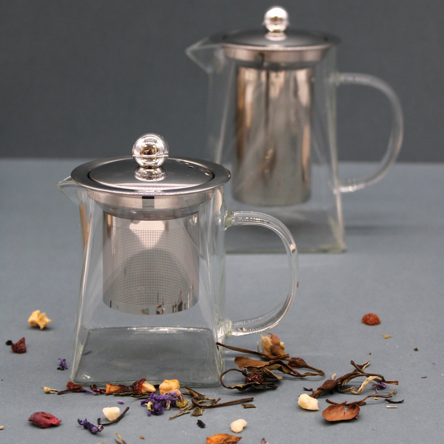 Glass Infuser Teapot - Tower Shape - 750 ml