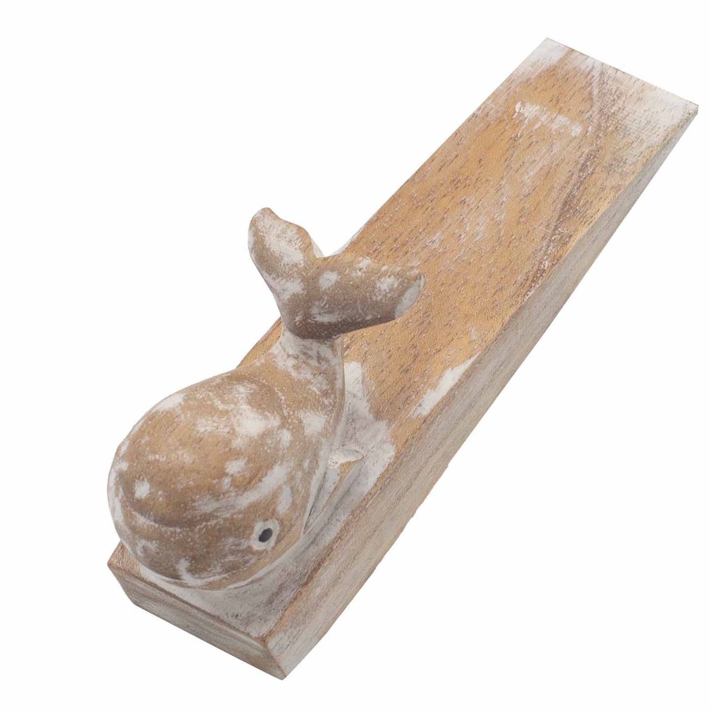 Hand-Carved Doorstop - Whale