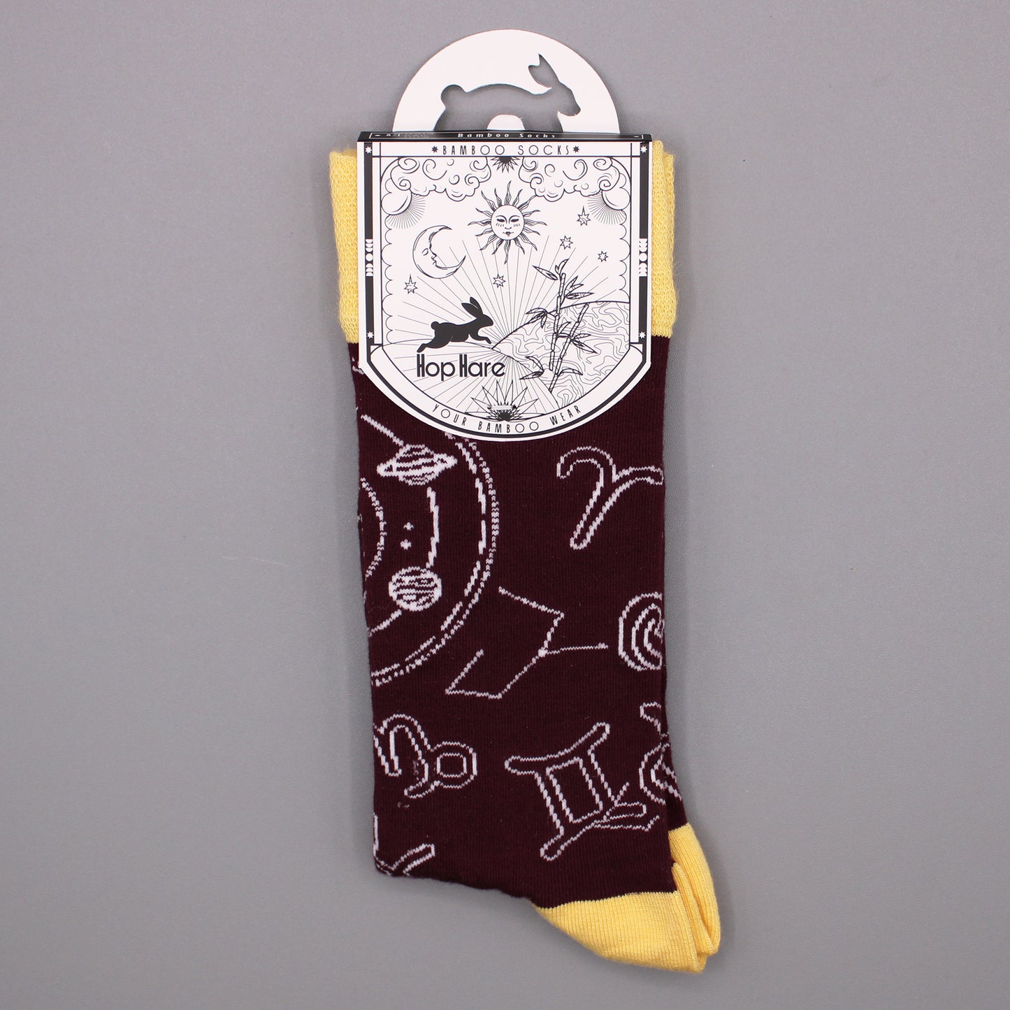 Hop Hare Bamboo Socks - Zodiac - Medium / Large (7.5 - 11.5)