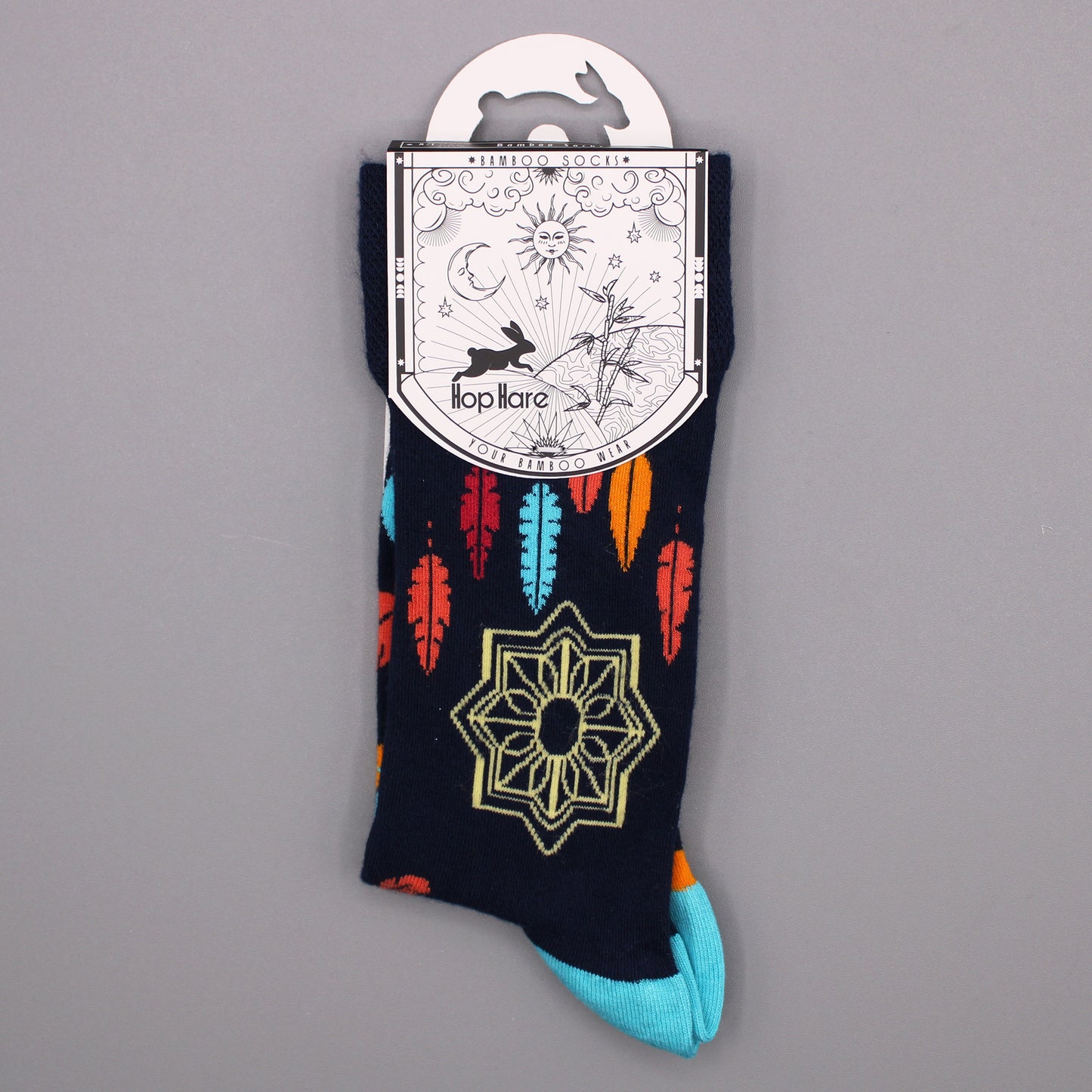Hop Hare Bamboo Socks - Dreamcatcher - Small / Medium (3.5 - 6.5)