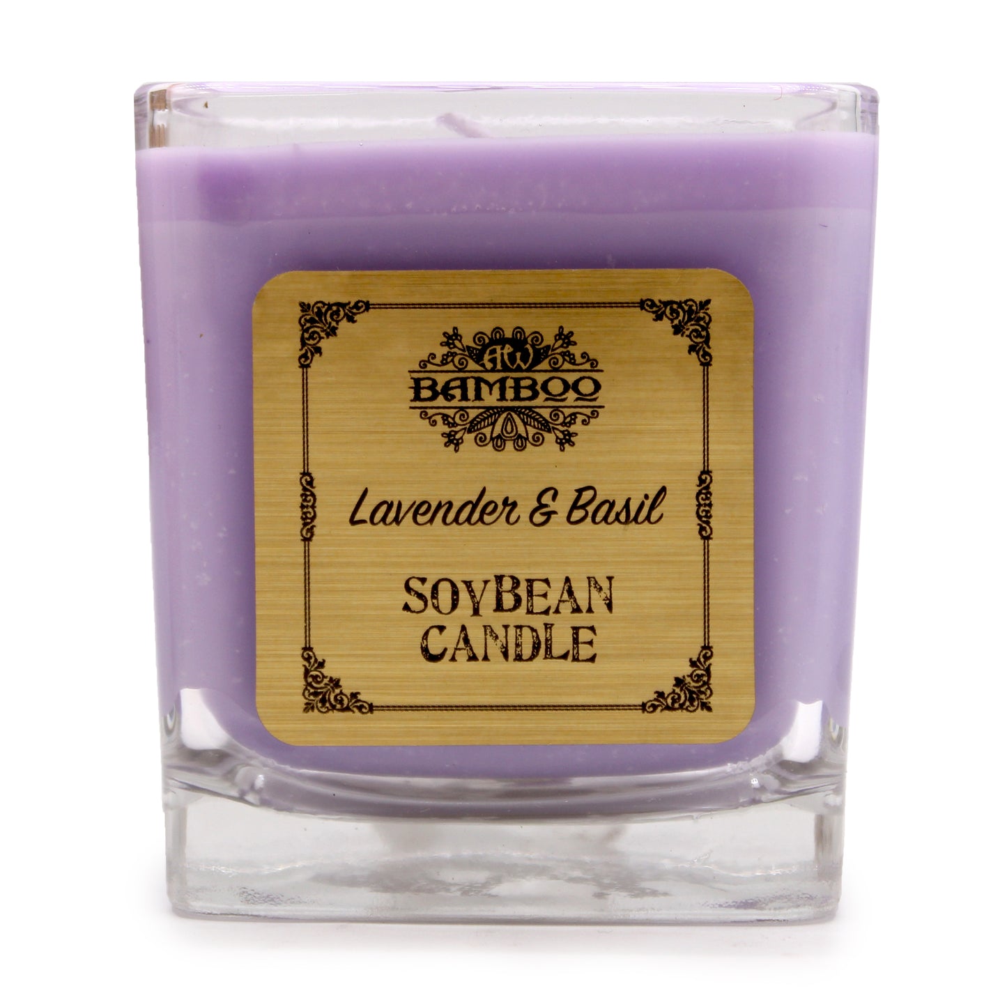 Soybean Wax Scented Candle in Chunky Jar - Lavender & Basil