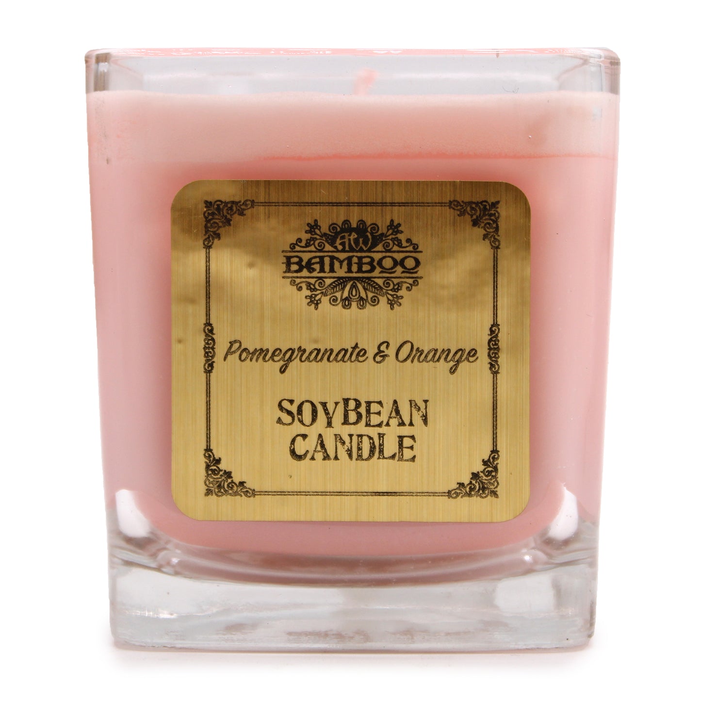 Soybean Wax Scented Candle in Chunky Jar - Pomegranate & Orange