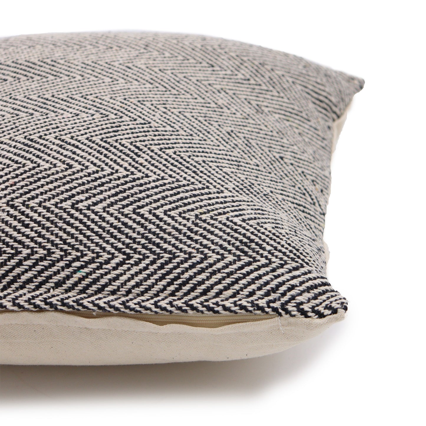Classic Cushion Cover - Herringbone Fine Grey - 40 x 40 cm