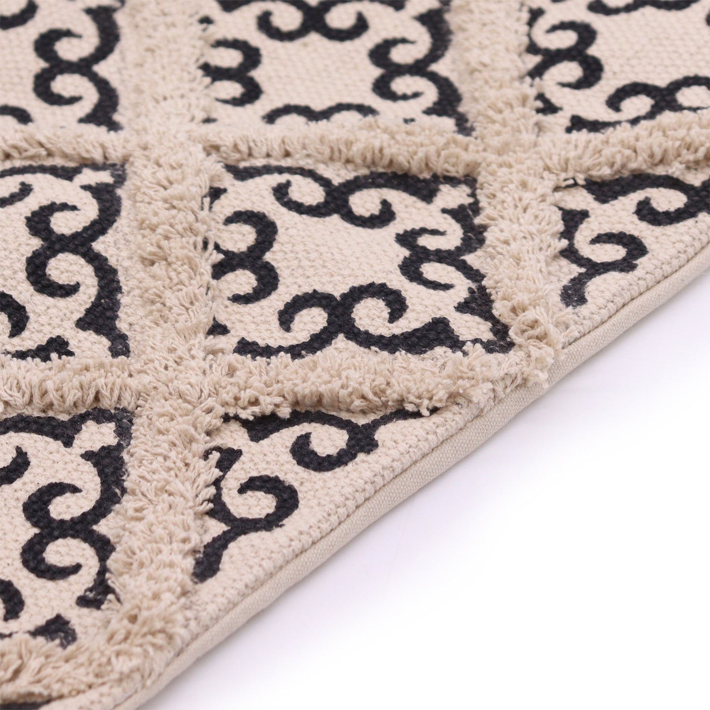 Classic Cushion Cover - Lux Criss-Cross & Print - 45 x 45 cm