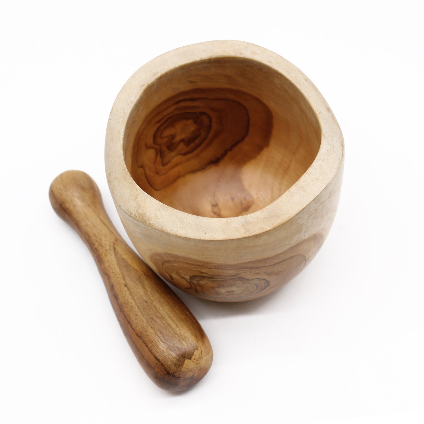 Ergo Teak Pestle & Mortar - Large