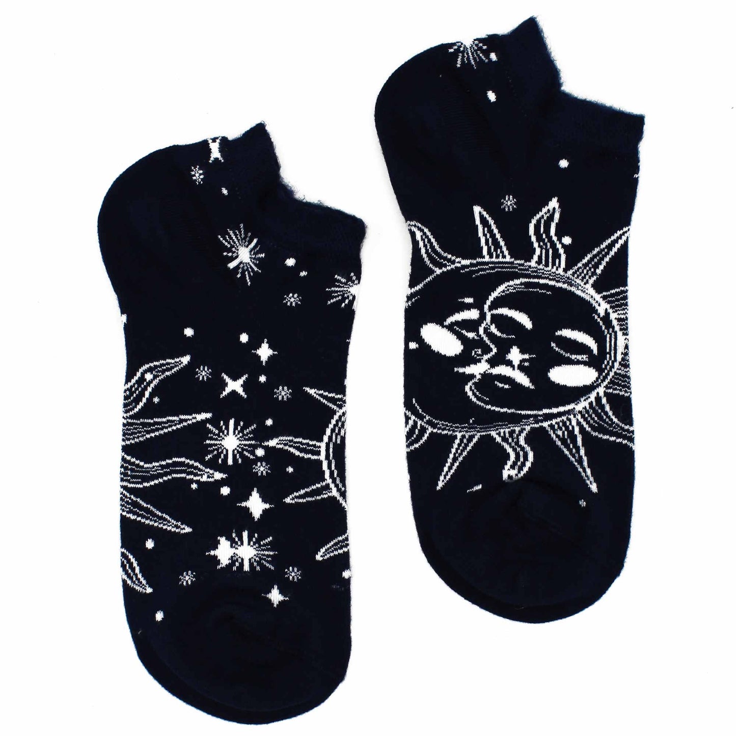 Hop Hare Bamboo Socks - Low Cut - Sun and Moon - Medium / Large (7.5 - 11.5)