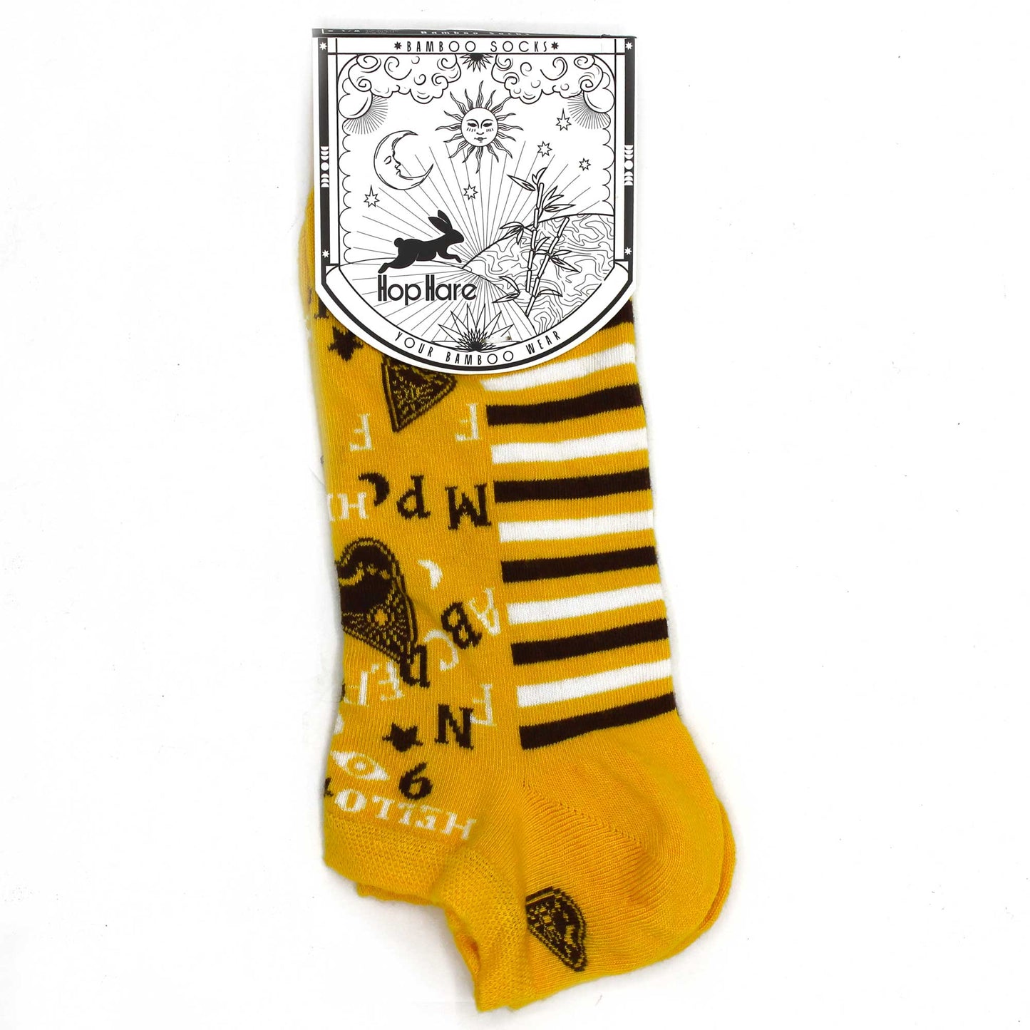 Hop Hare Bamboo Socks - Low Cut - Ouija Board - Small / Medium (3.5 - 6.5)