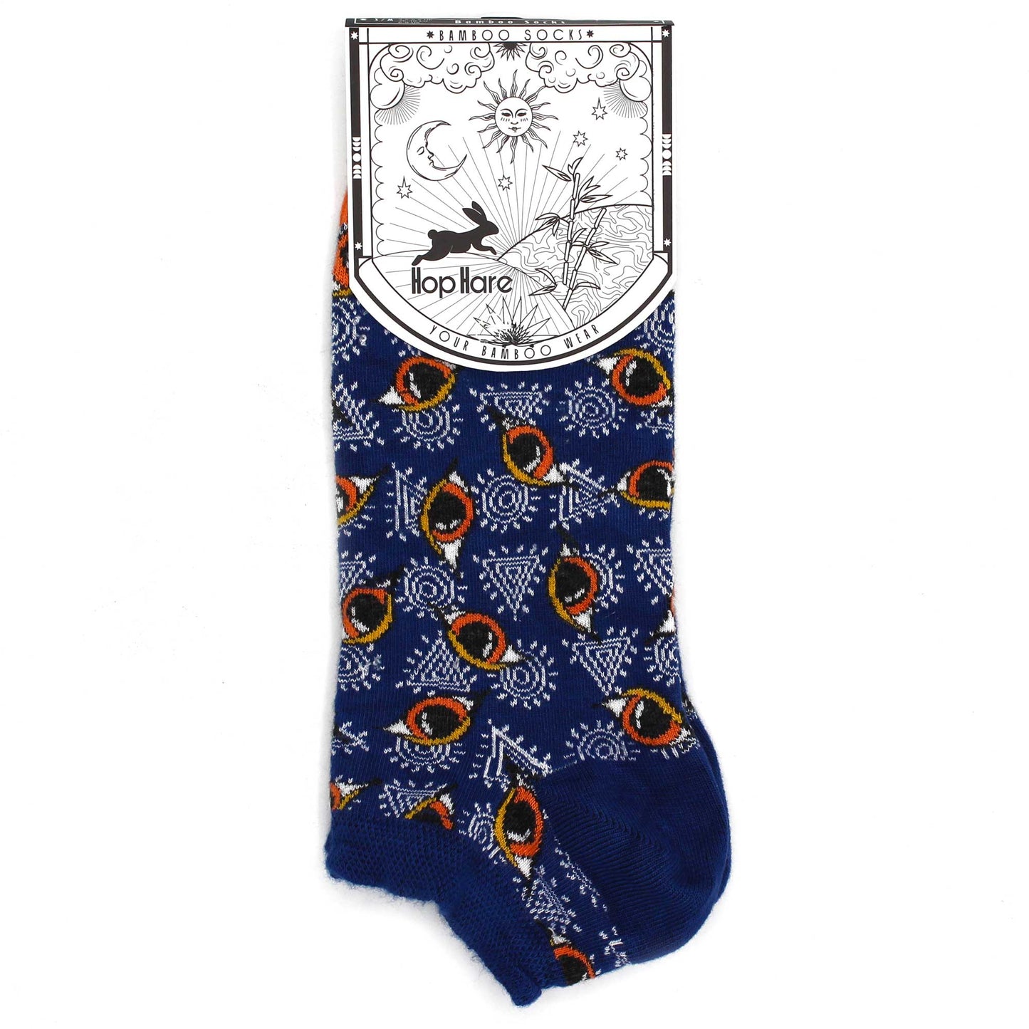 Hop Hare Bamboo Socks - Low Cut - Egyptian Pyramids - Small / Medium (3.5 - 6.5)