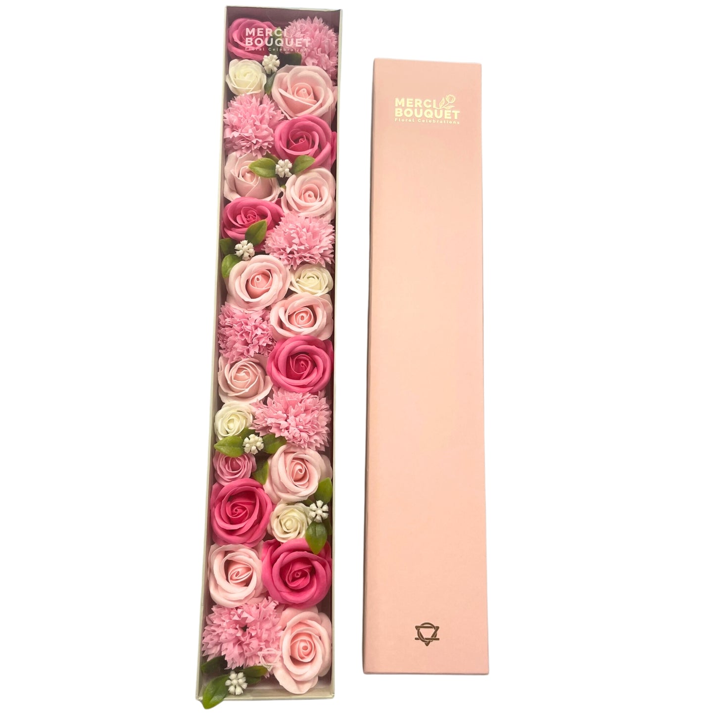 Baby Blessings Soap Flowers - Pinks in Extra Long Box