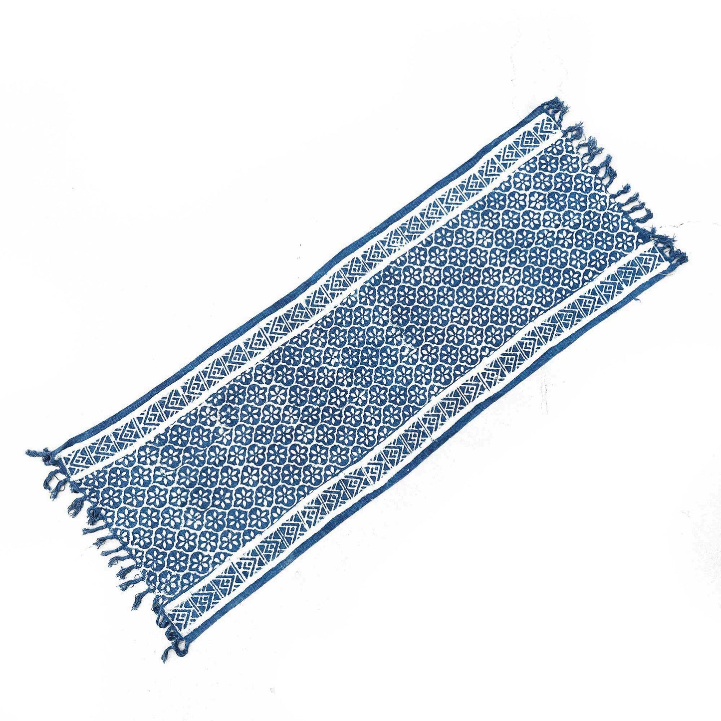 Handmade Indigo Runner - 170 x 60 cm - Madjid Tiles