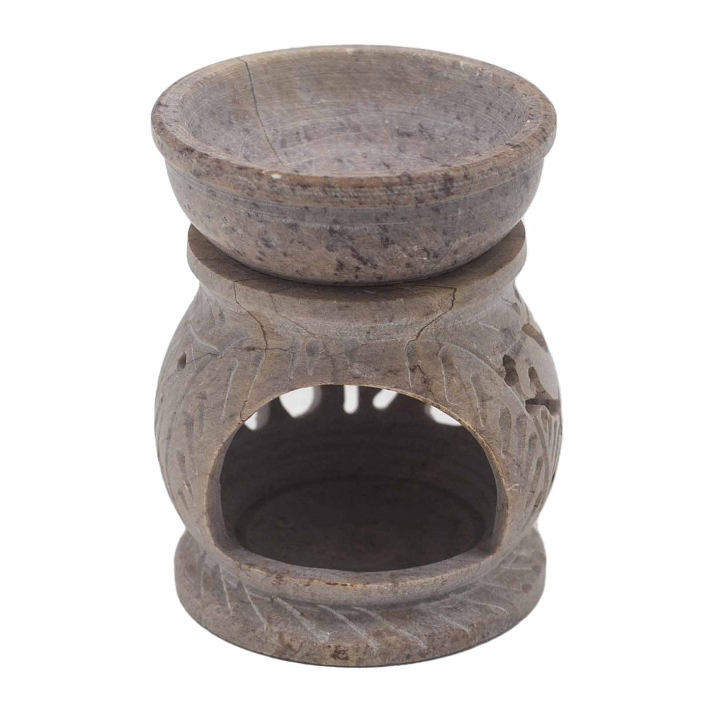 Soapstone Oil Burner - Elephant - Small - 8 cm