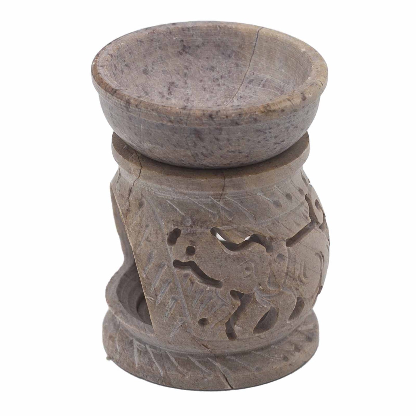 Soapstone Oil Burner - Elephant - Small - 8 cm