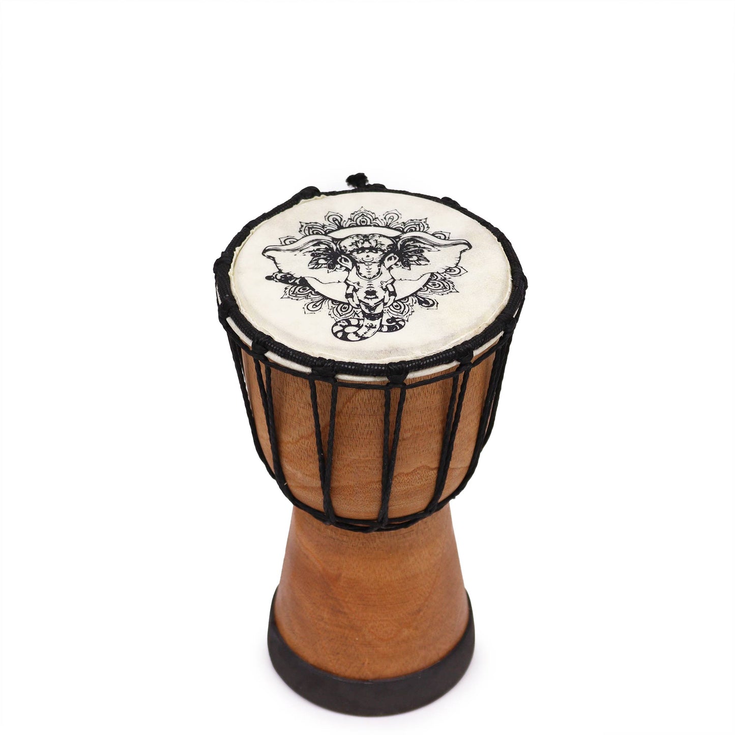 Wide Top Djembe Drum - Elephant - 20 cm