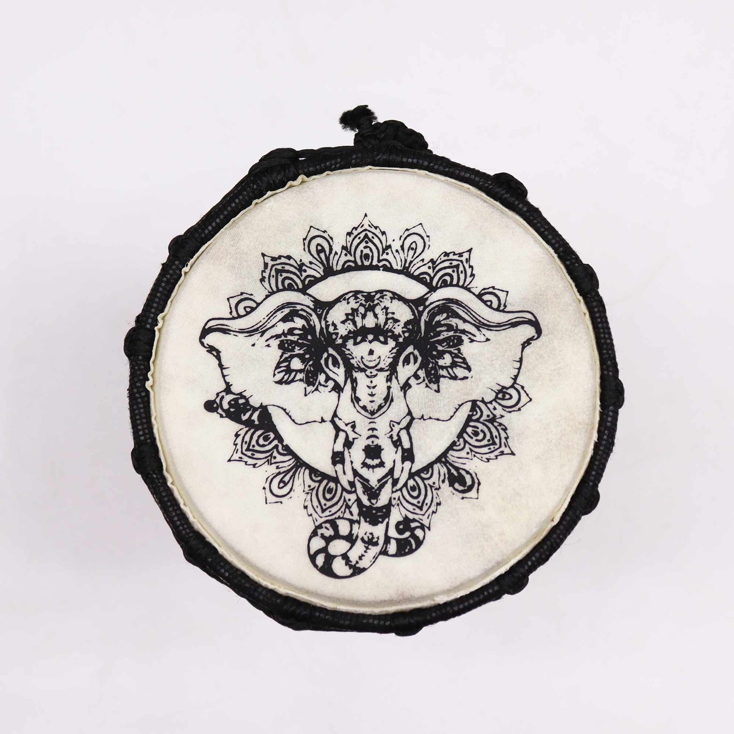 Wide Top Djembe Drum - Elephant - 20 cm