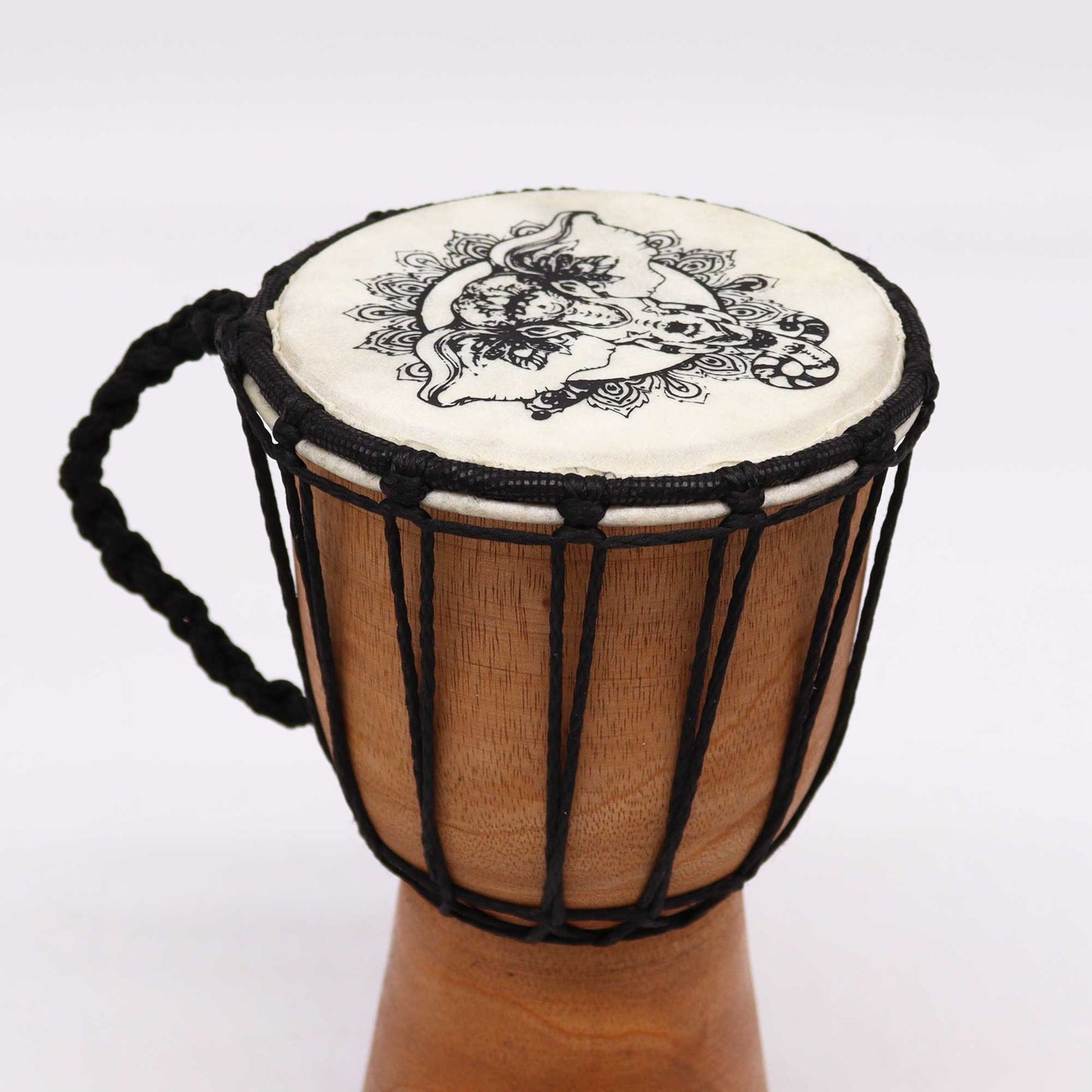 Wide Top Djembe Drum - Elephant - 20 cm