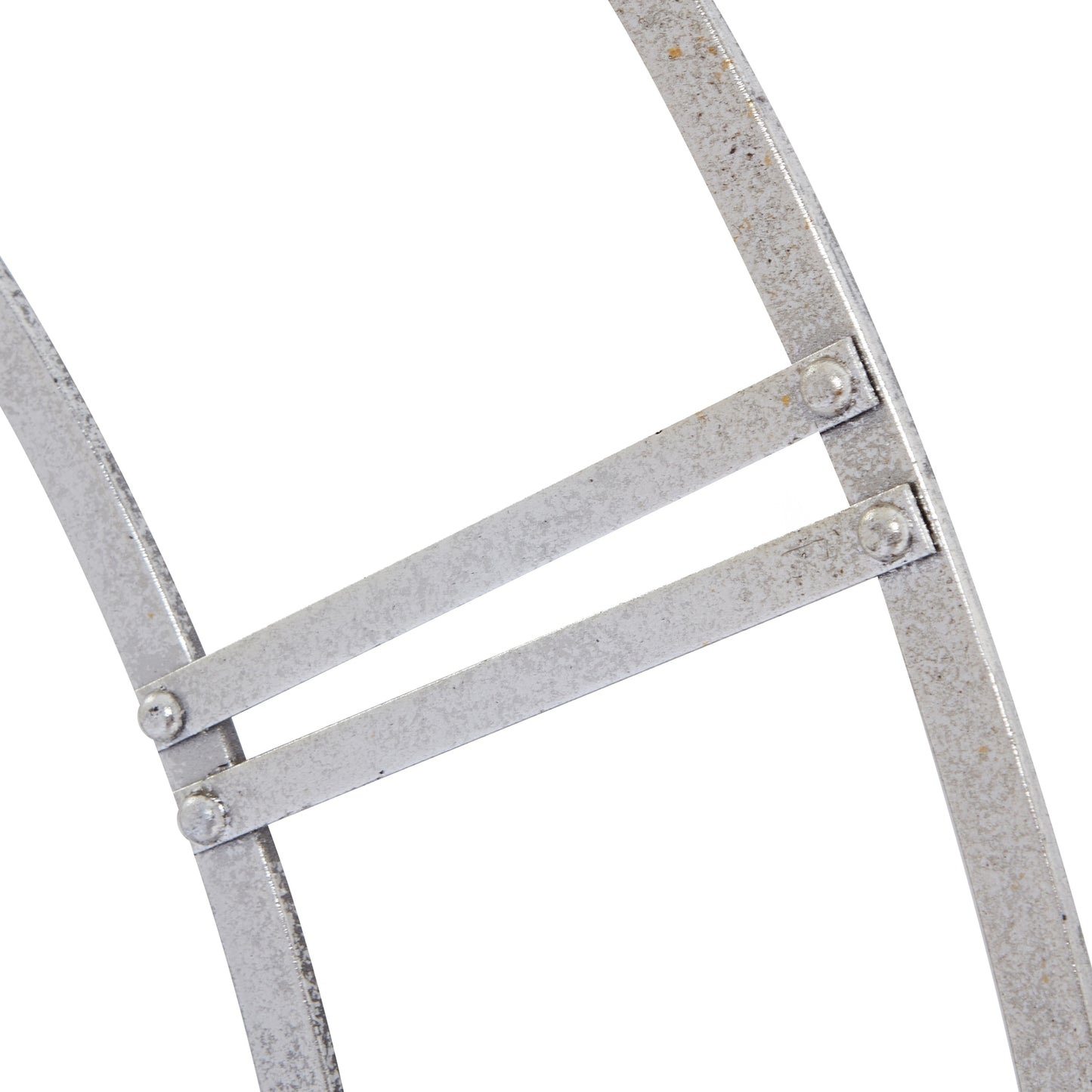 Silver Foil Skeleton Wall Clock - Large