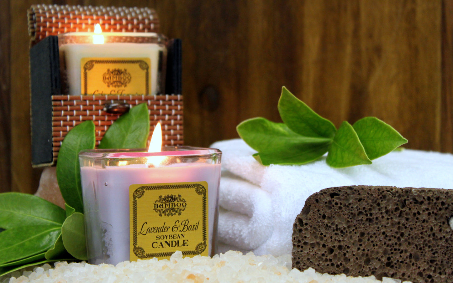 Soybean Wax Scented Candle in Chunky Jar - Grapefruit & Ginger