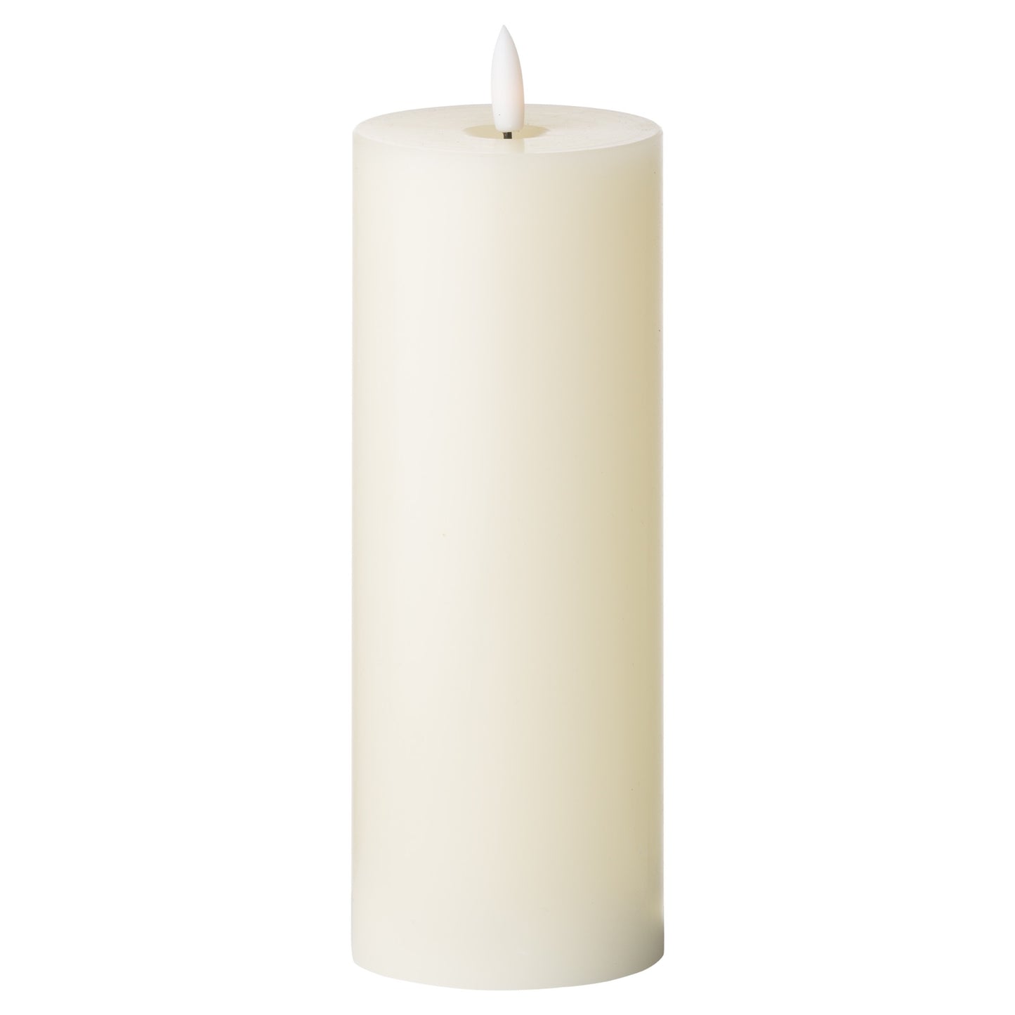 Luxe Collection Natural Glow LED Cream Candle - 3 x 8 inch