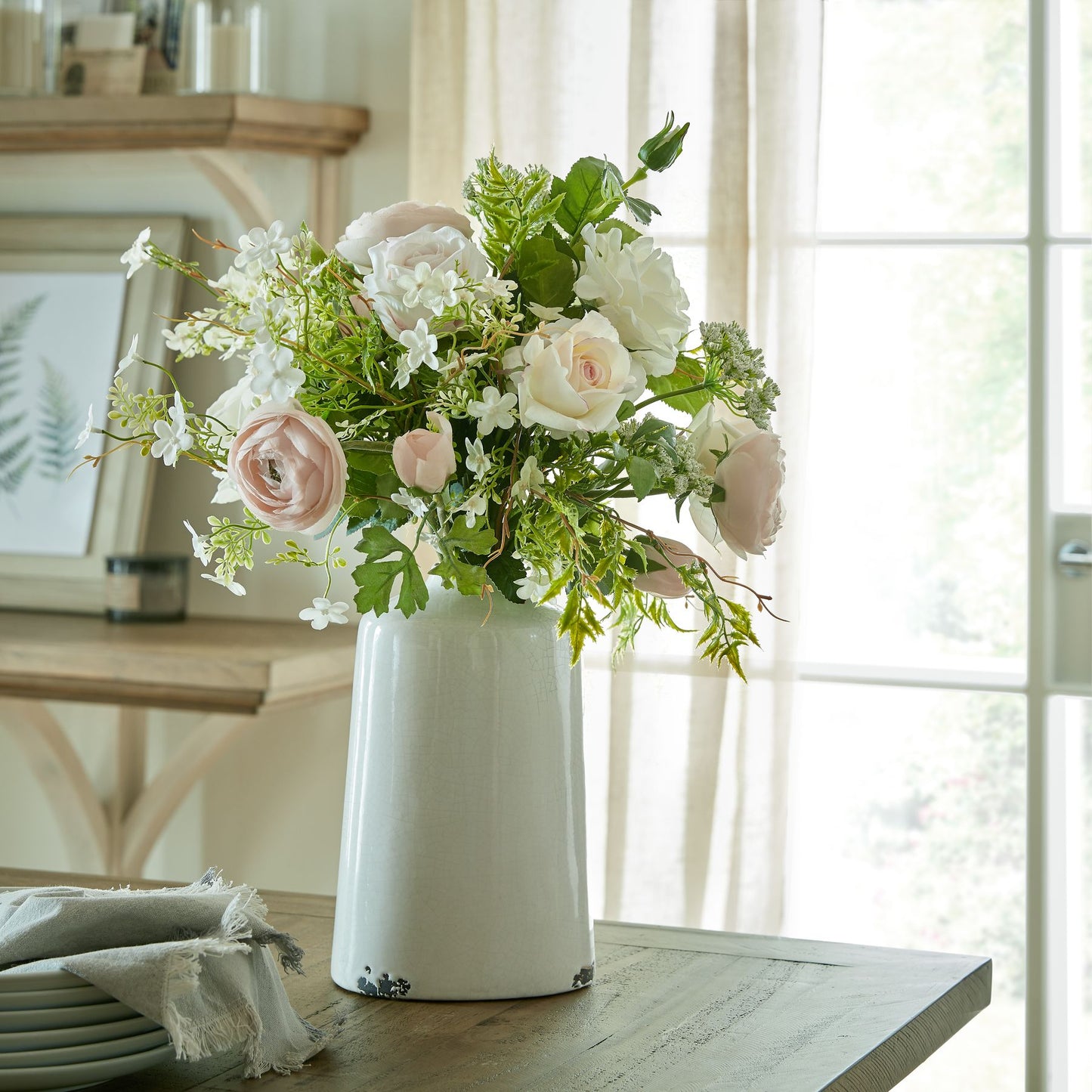White Garden Rose - Large