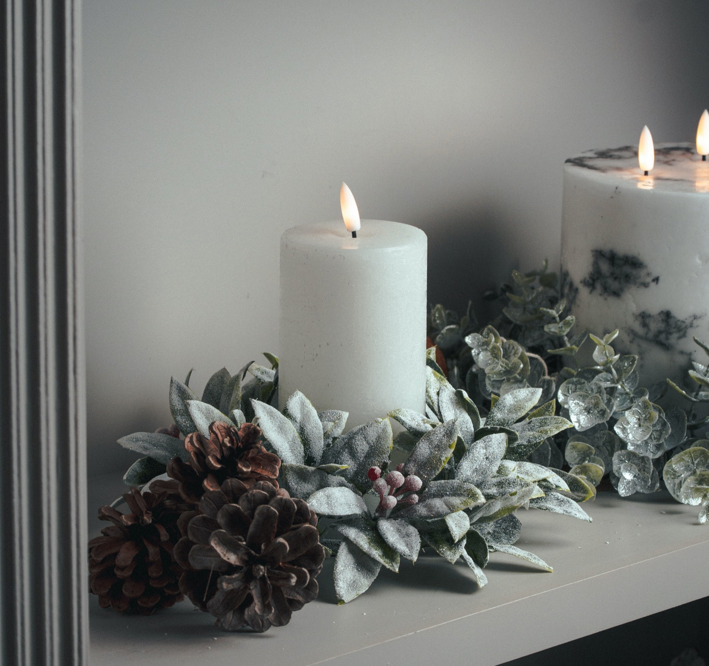 Luxe Collection Natural Glow LED White Candle - 3 x 6 inch