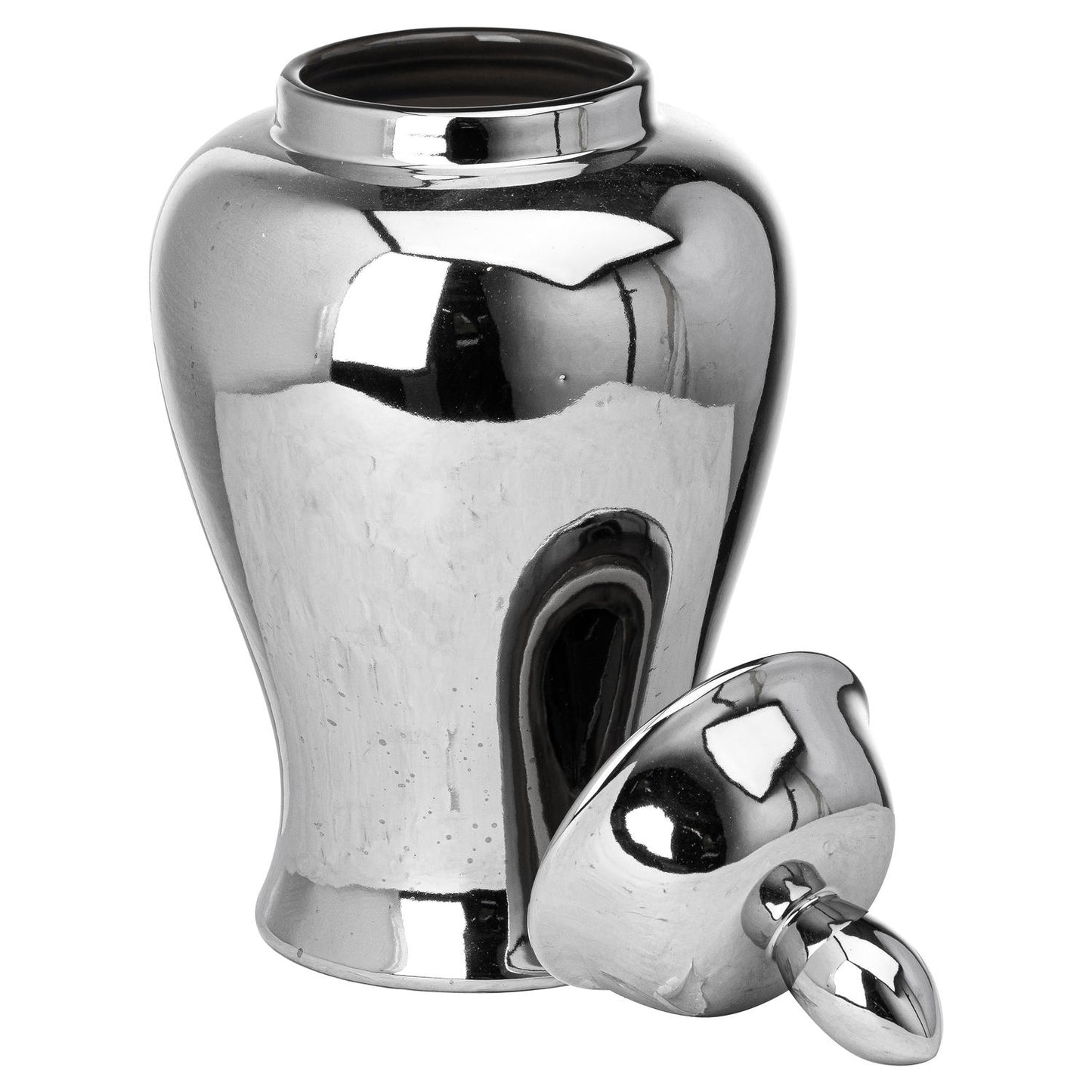 Chrome Ginger Jar - Large