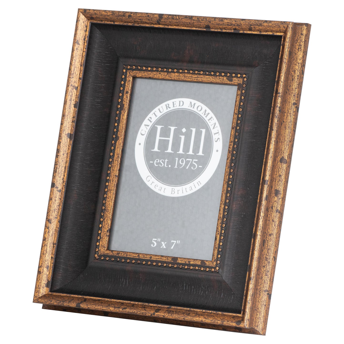 Black And Antique Gold Beaded Photo Frame - 5 x 7 inch