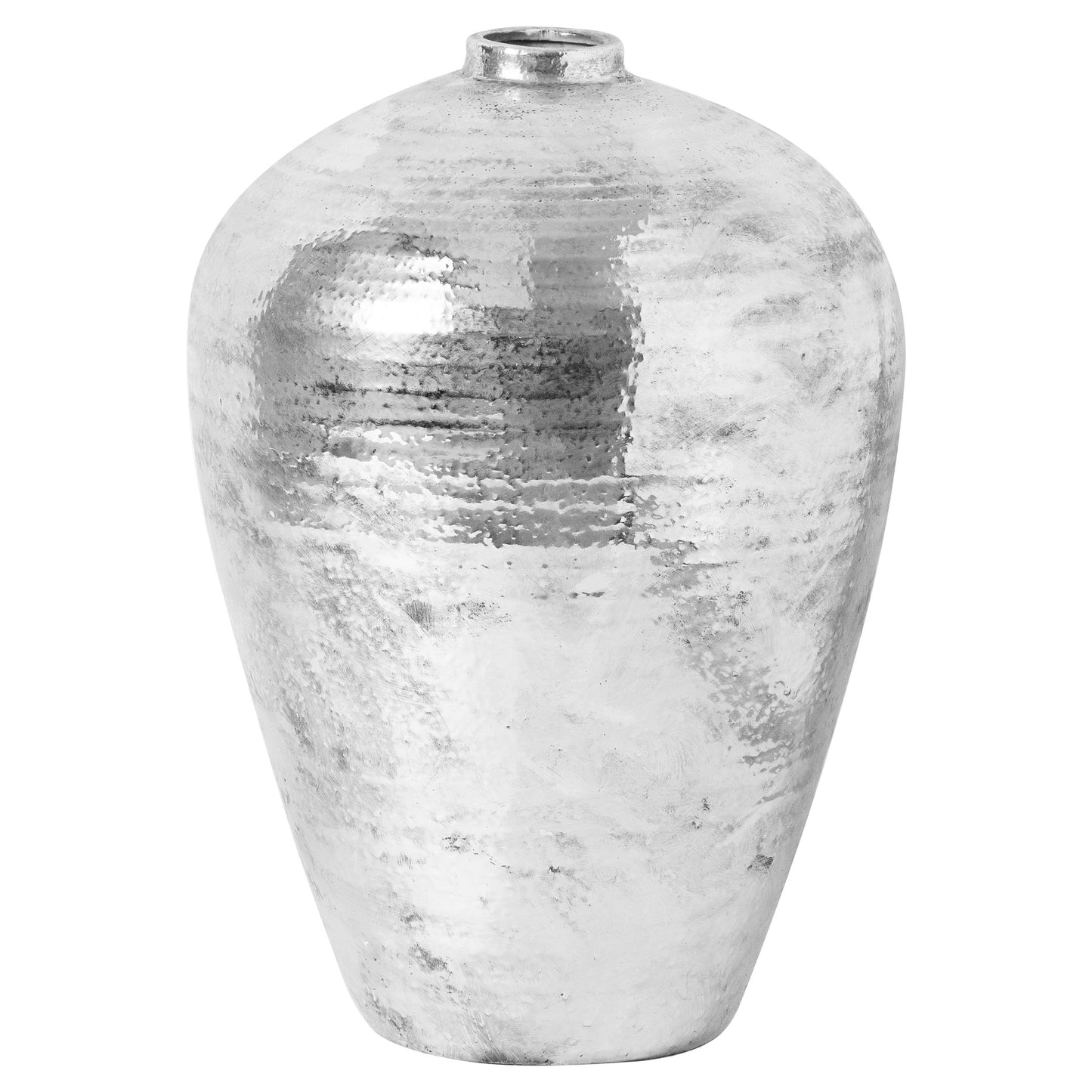 Tall Hammered Silver Astral Vase