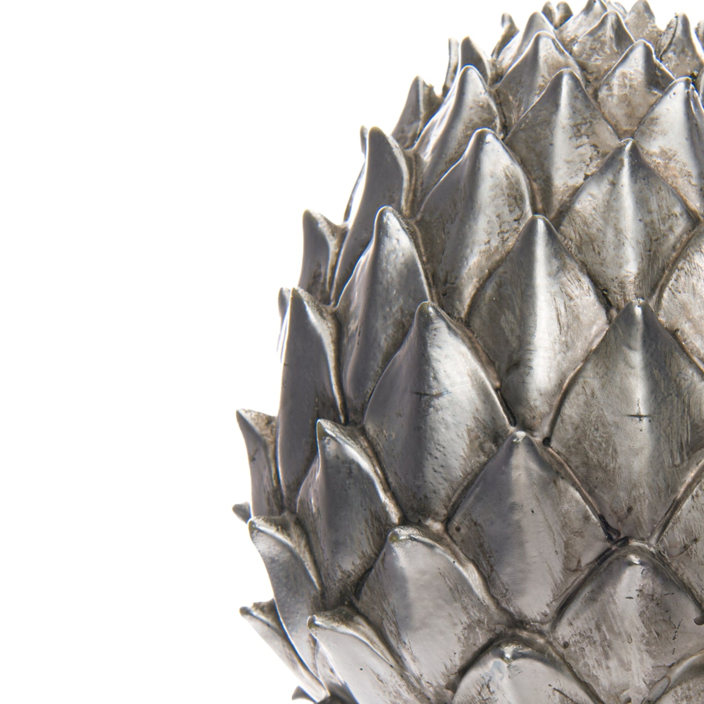 Silver Pinecone Finial - Large