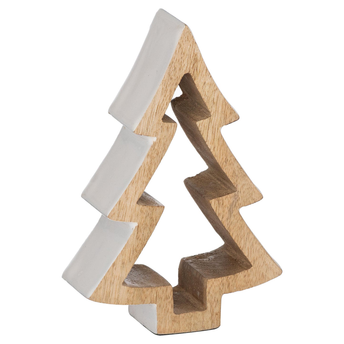 The Noel Collection Snowy Standing Wooden Tree - Small