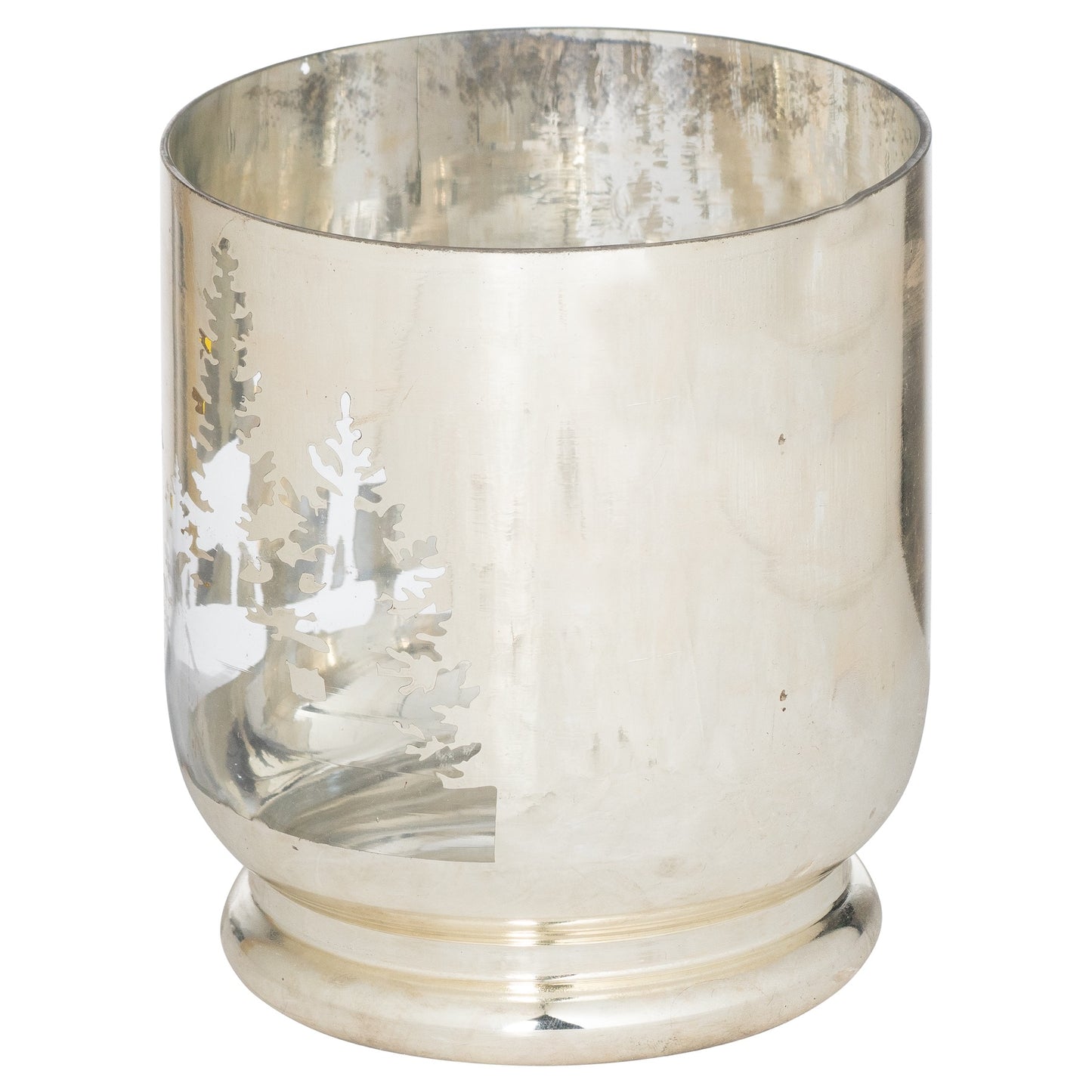 The Noel Collection Silver Forest Candle Holder - Medium