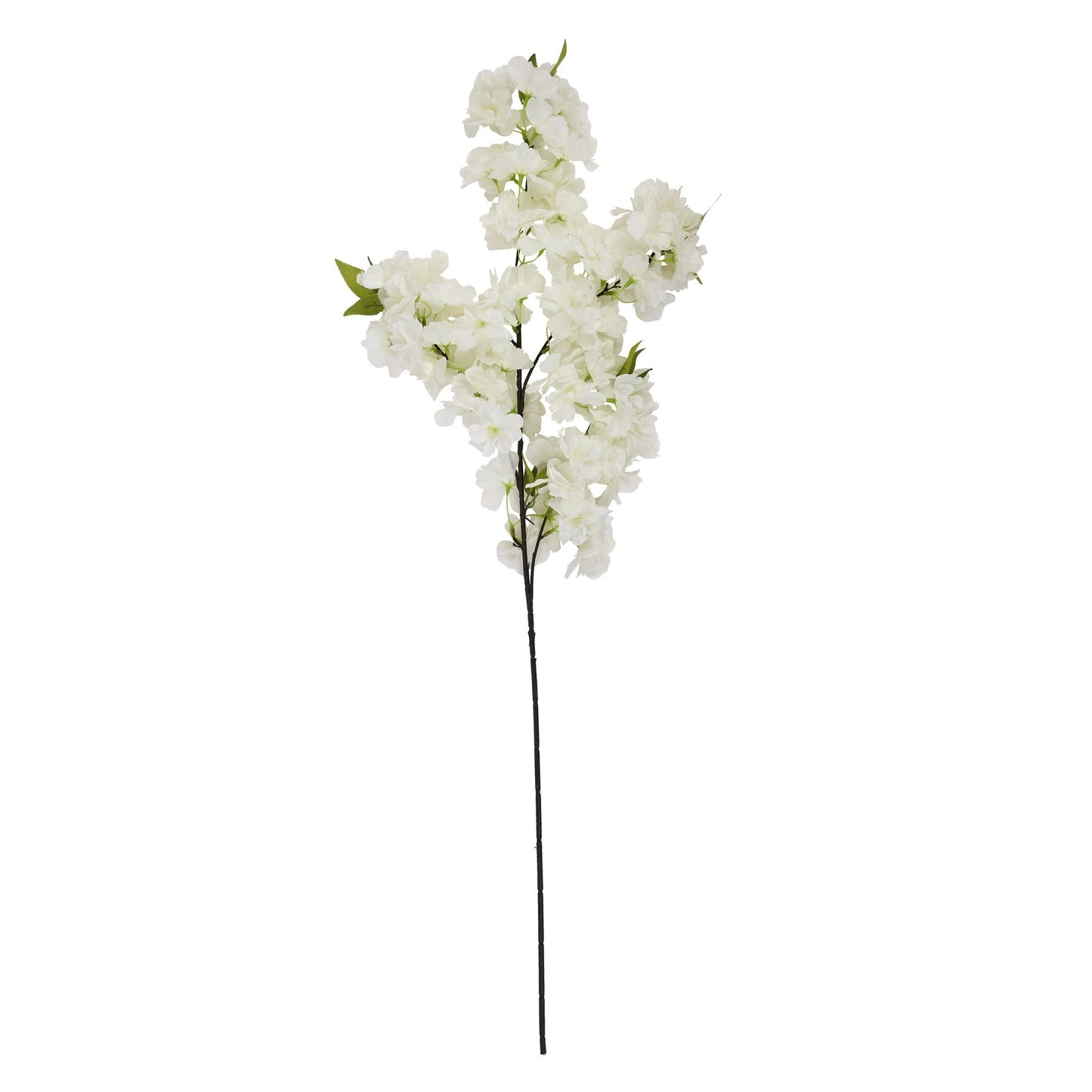 White Full Cherry Blossom Stem - Large