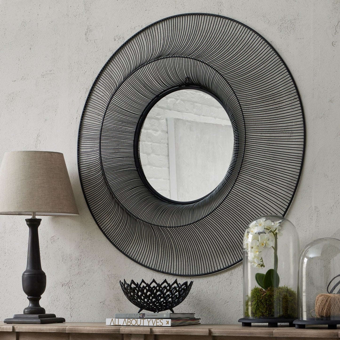 Chico Black Wire Mirror - Large