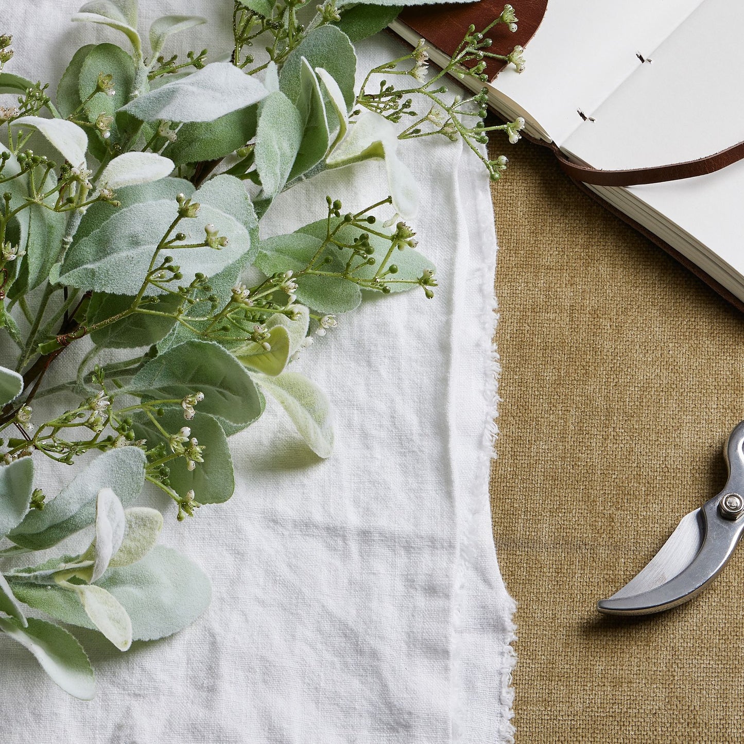 Winter Sprig With Lambs Ear And Wax Flower - Large
