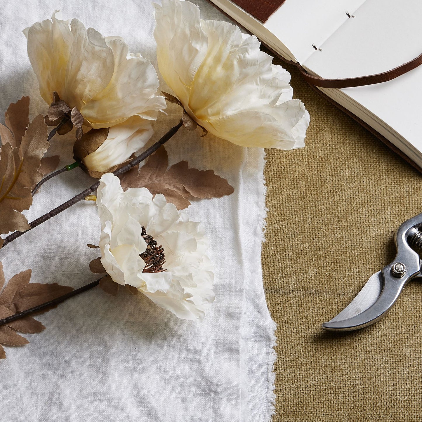White Poppy Stem - Large