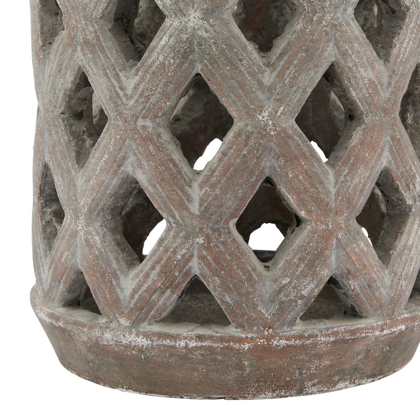 Siena Brown Lattice Lantern - Large
