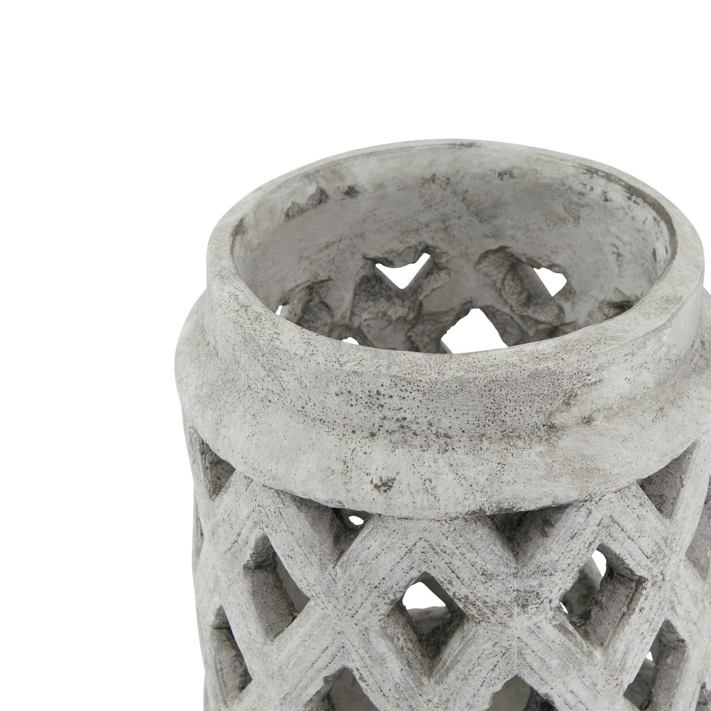 Athena Stone Lattice Lantern - Large