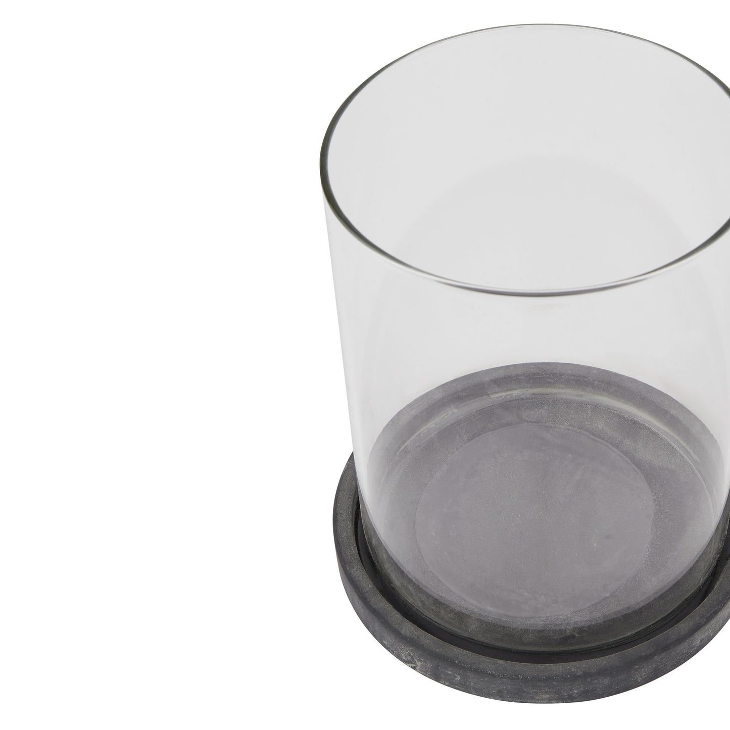 Amalfi Grey Hurricane Lantern - Large