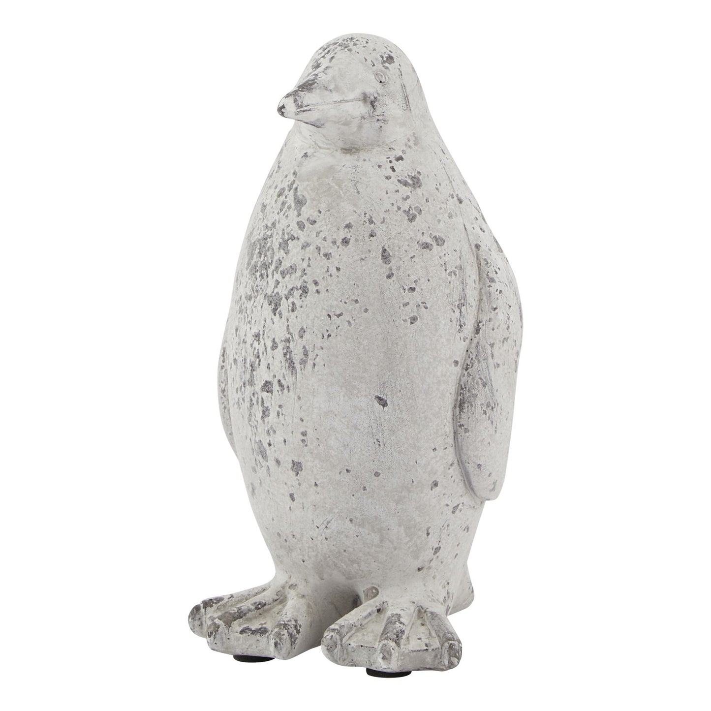 Grey Stone Effect Penguin Statue - Small