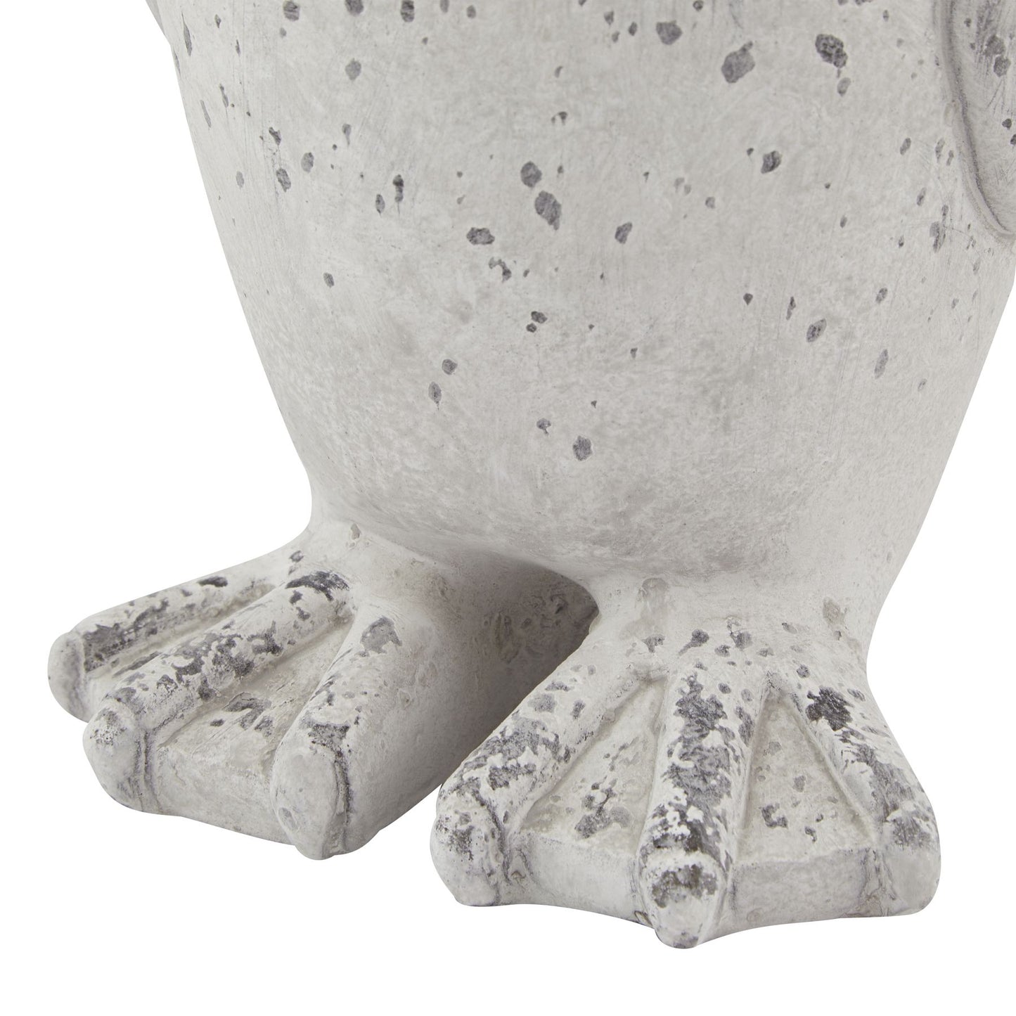 Grey Stone Effect Penguin Statue - Medium