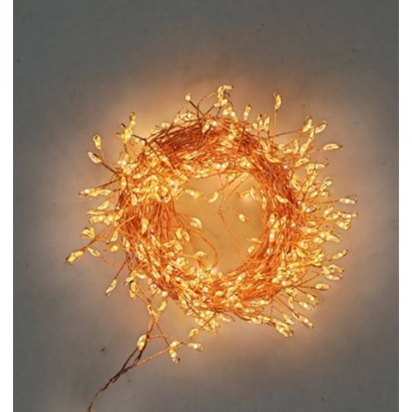 7 m Plug In LED Warm White Cluster Micro Light