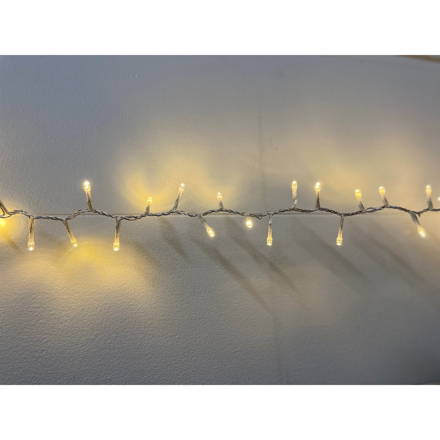 12.5 m Plug In LED Warm White Christmas String Lights